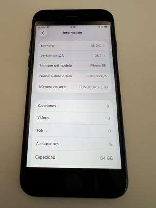 iPhone SE 2ª gen 64GB Negro