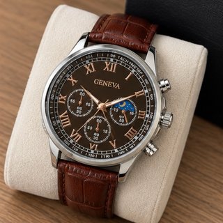 Reloj Geneva Marrón y Dorado