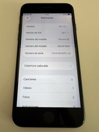 iPhone SE 2da Gen 64GB Negro
