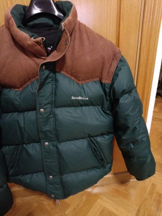 Chaqueta de Plumas Roc-Neige Verde y Marrón
