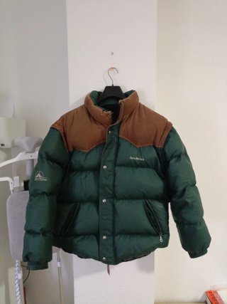 Chaqueta de Plumas Roc-Neige Verde y Marrón