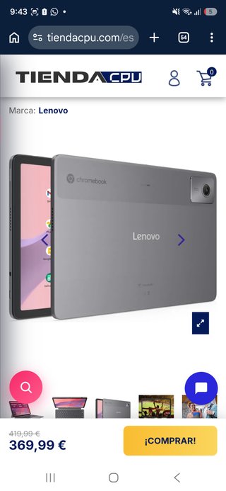 Lenovo duet 11 Gris 8GB RAM 128GB