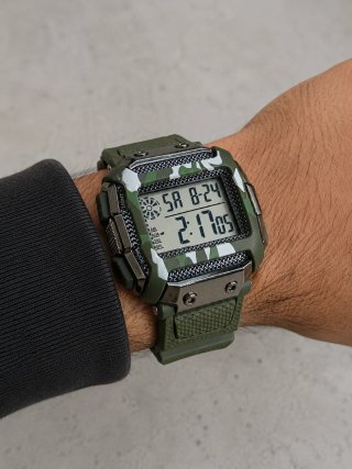 Nuevo Reloj Digital Camuflaje Verde Ultraresistent