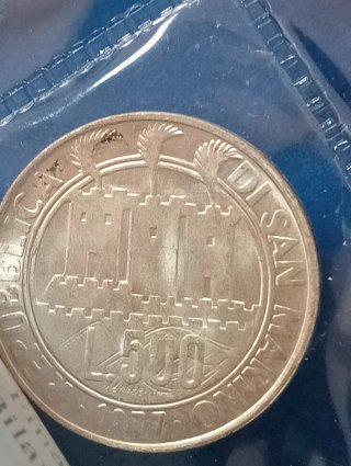 Divisionale San Marino 1977 Argento