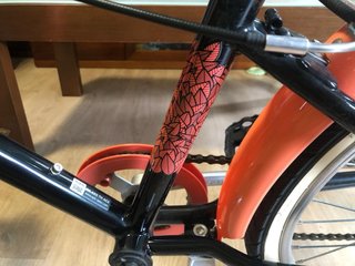 Bicicleta Riverside Negra y Coral