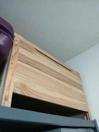 Baúl de madera Leroy Merlin