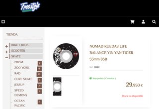 Ruedas Skate Nomad Tiger 55mm 83B