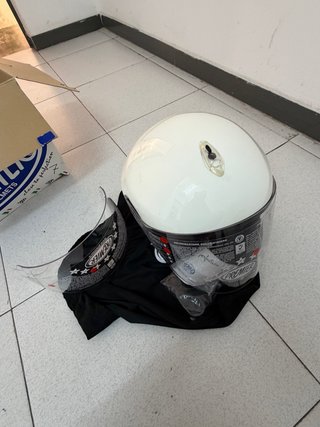 Casco Moto Jet Premier Blanco