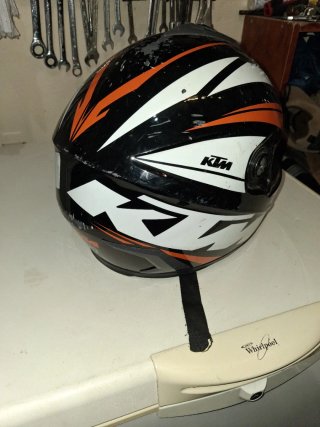 Casco KTM Negro y Naranja talla L