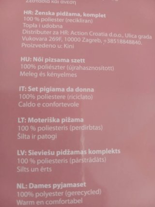 Pigiama invernale donna L