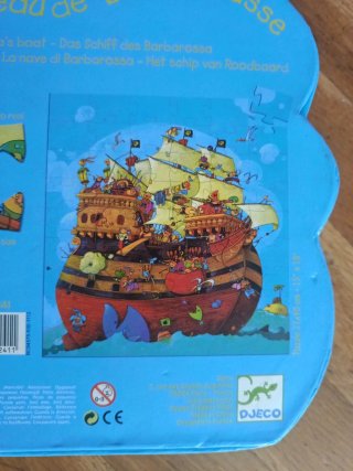 Puzzle Barco Pirata 54 Piezas Djeco