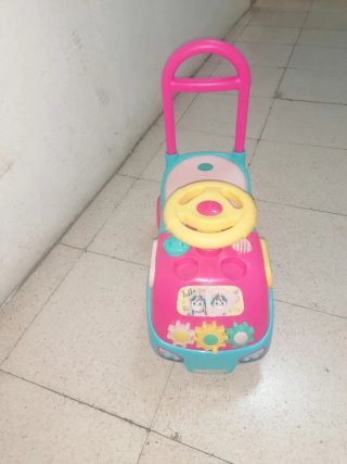 Cochecito infantil rosa y azul