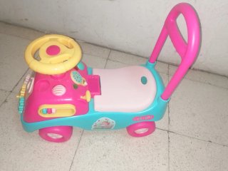 Cochecito infantil rosa y azul