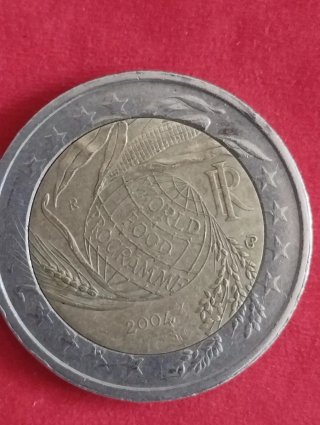 Moneda 2 Euros Italia 2004