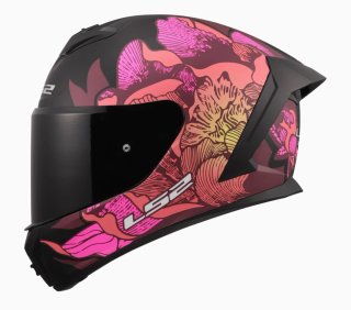 Casco Moto LS2 Integral RAPID III POPPIES II