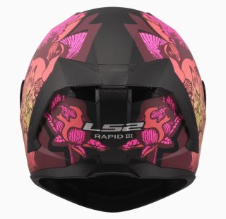 Casco Moto LS2 Integral RAPID III POPPIES II
