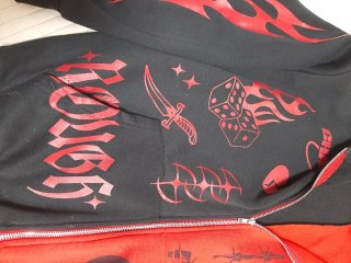 Sudadera con cremallera dividida en dos colores