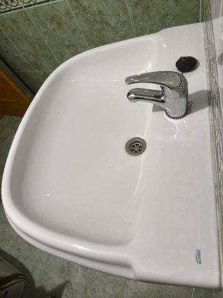 Lavabo Roca con Pie Blanco