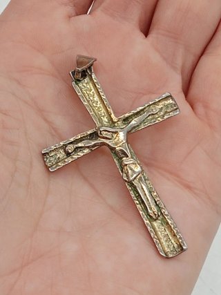 Ciondolo Croce Argento 800 6x4 cm