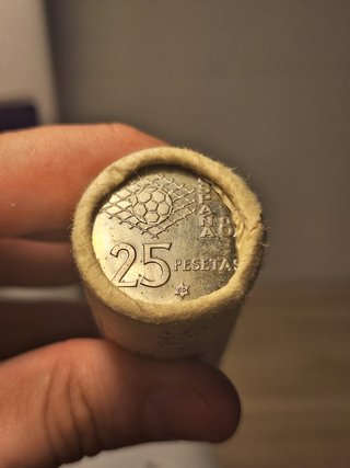 Cartucho 40 monedas 25 pesetas Juan Carlos