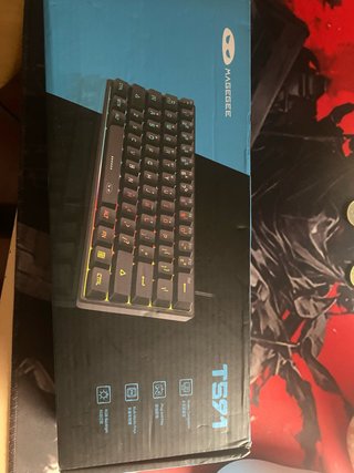 Teclado Mecánico MageGee TS91 RGB azul