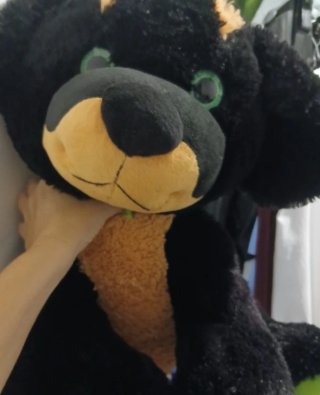 Peluche Oso Negro Grande muy nuevo