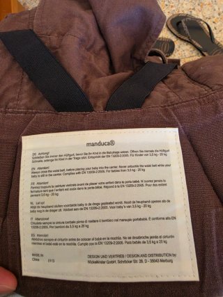Mochila portabebés Manduca