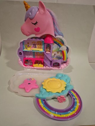 Polly Pocket Salone di Bellezza Unicorno Arcobaleno
