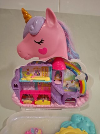 Polly Pocket Salone di Bellezza Unicorno Arcobaleno