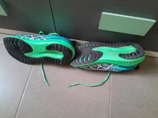 Zapatillas ASICS Talla 40 Verdes y Multicolor