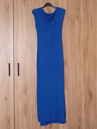 Vestido largo azul