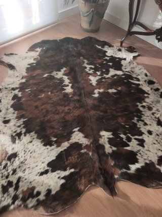 2 alfombras piel vaca