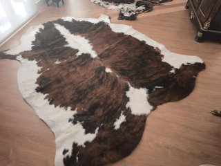 2 alfombras piel vaca