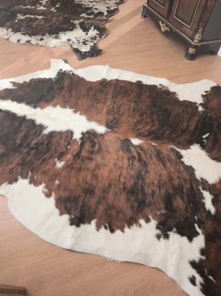 2 alfombras piel vaca