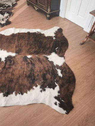 2 alfombras piel vaca