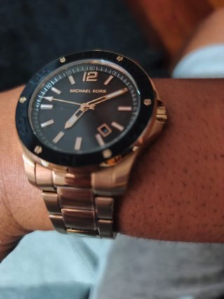 Reloj Michael Kors Oro Rosa Negro