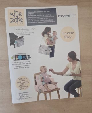 Borsa con fasciatoio e seggiolino portatile Jane Kids Zone