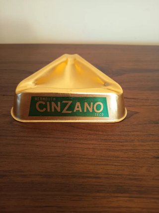 Cenicero Cinzano Vintage Metálico Triangular