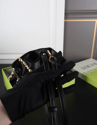 Bolso Loewe Flamenco Piel Napa Negra