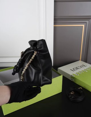 Bolso Loewe Flamenco Piel Napa Negra