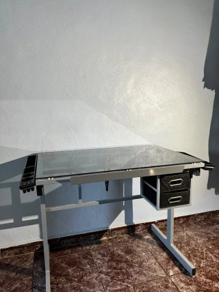 Scrivania da Disegno Inclinabile in Vetro