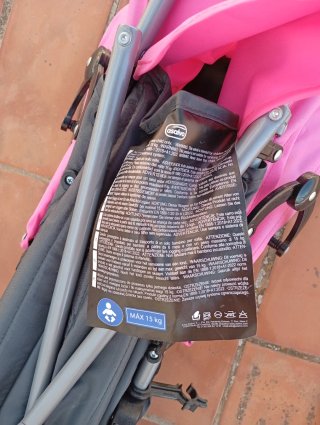 Silla de paseo Asalvo rosa