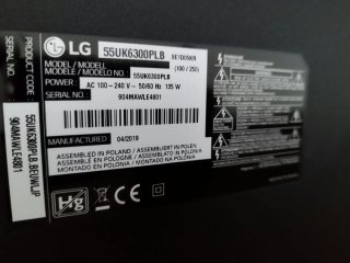 TV LG 55UK6300PLB