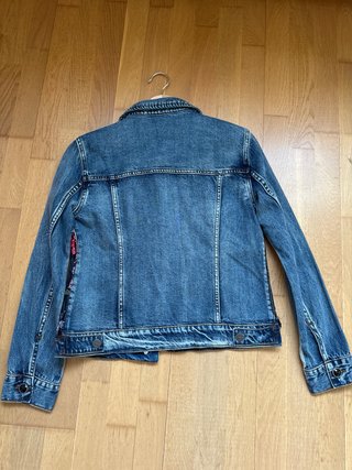 Cazadora Desigual Talla 36 Flores Bordadas