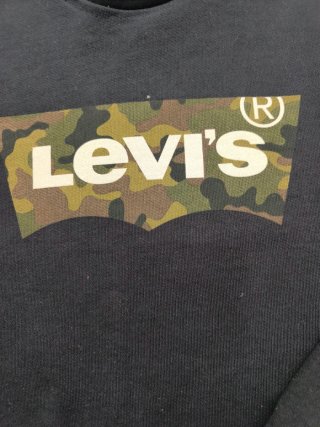 Sudadera Levi's Negra Camuflaje