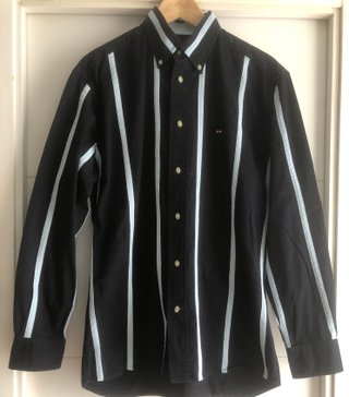 Camisa Edén Park Rayas Negras y Blancas