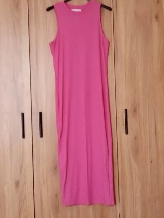 Vestido rosa sin mangas
