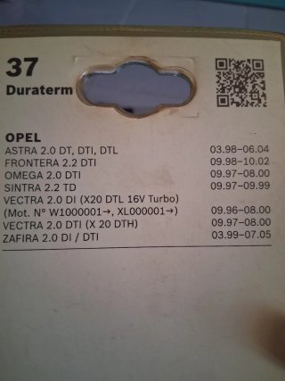 Bujías Bosch Duraterm 37 DTI