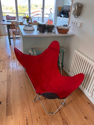 Silla Butterfly BKF Roja/Negra Reversible