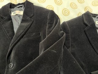 Chaqueta de traje terciopelo niño H&M